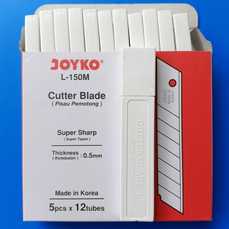 

ISI CUTTER BESAR JOYKO L-150 (1BOX/12TUBE) AST