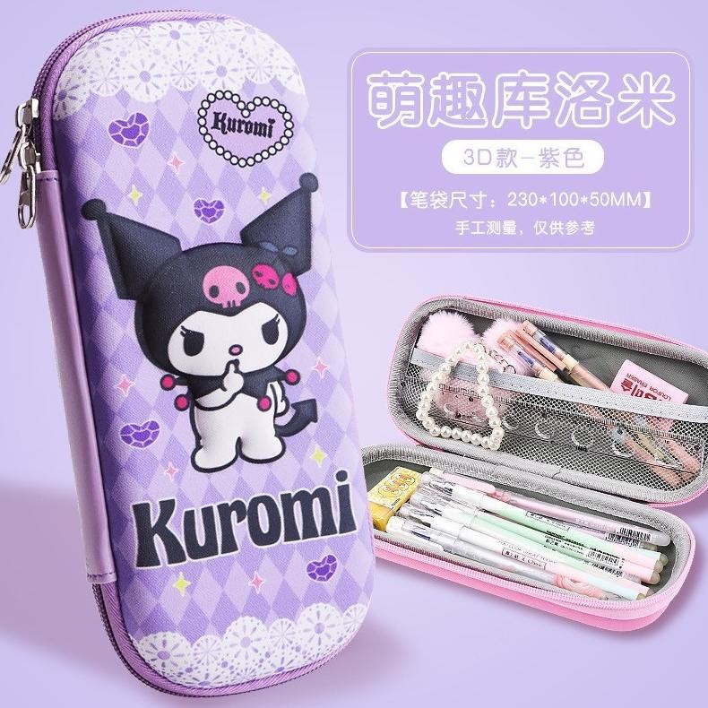

Tempat Pensil 3D Timbul Karakter Sanrio (Kuromi/Cinnamoroll/Melody), Unicorn & Bunny Lucu AST