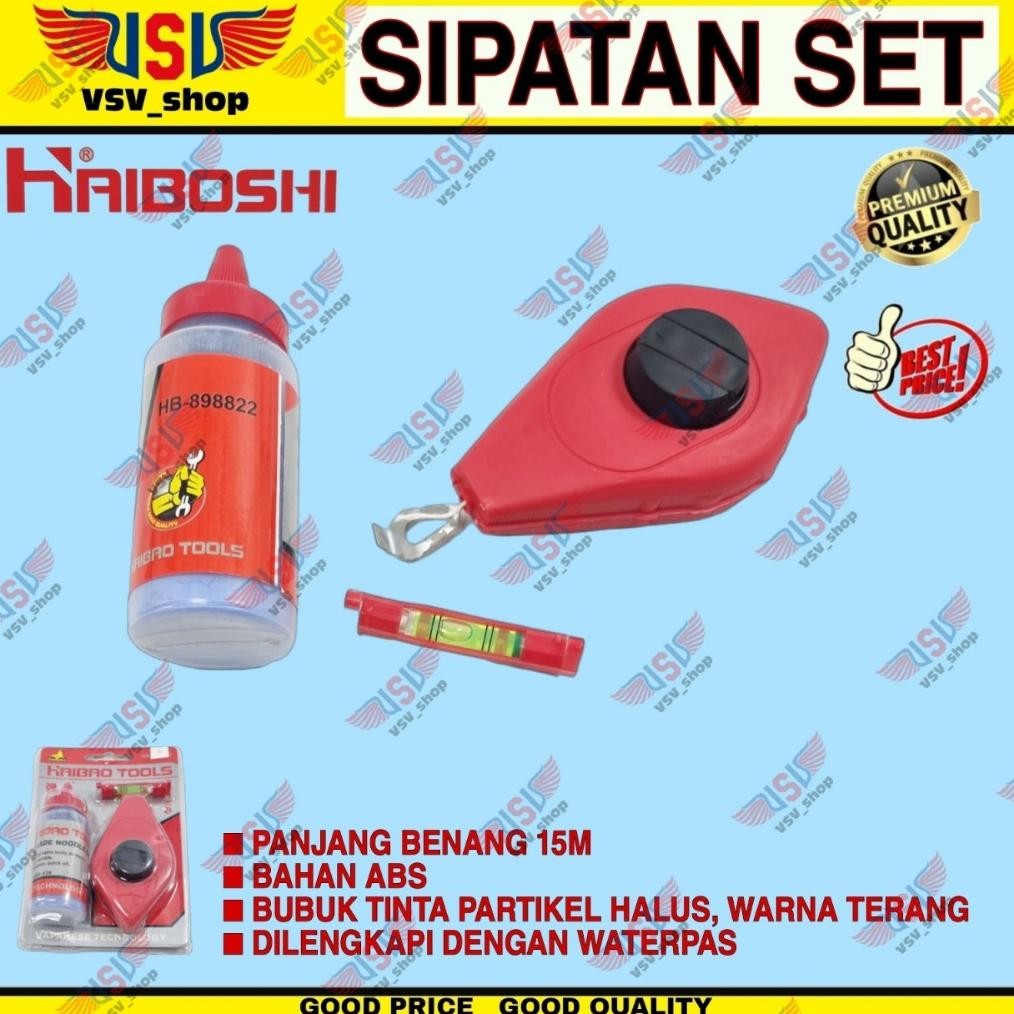 

Penggaris Benang Sipatan Set Tinta Bubuk Waterpass Ink Marker AST