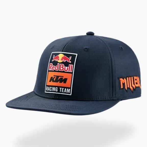 Red Bull KTM MotoGP 2023 Jack Miller Flat Cap. Topi Unisex