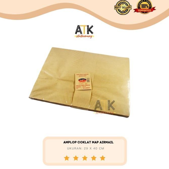

Amplop Coklat Map Airmail atk SS