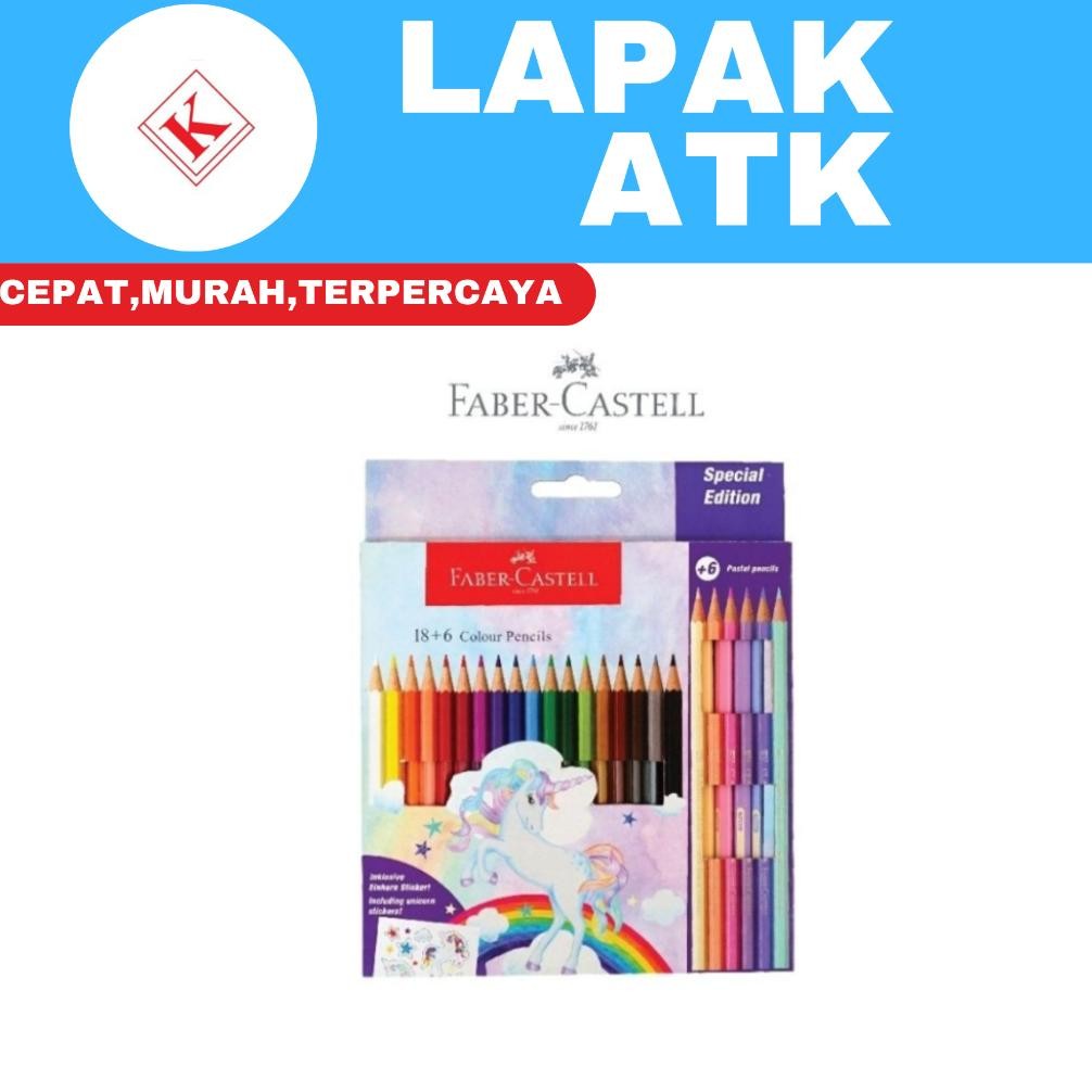 

PENSIL WARNA UNICORN ISI 24 FABER CASTELL ++ AST