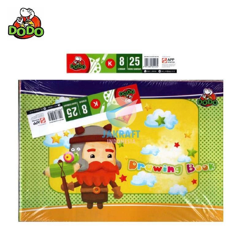 

(25 Pcs) GROSIR Buku Gambar DODO B5 / Kecil 26 x 18 Cm Isi 8 Lembar Tebal Putih Polos DODO Murah Berkualitas Dari Sinar Dunia | PACK AST