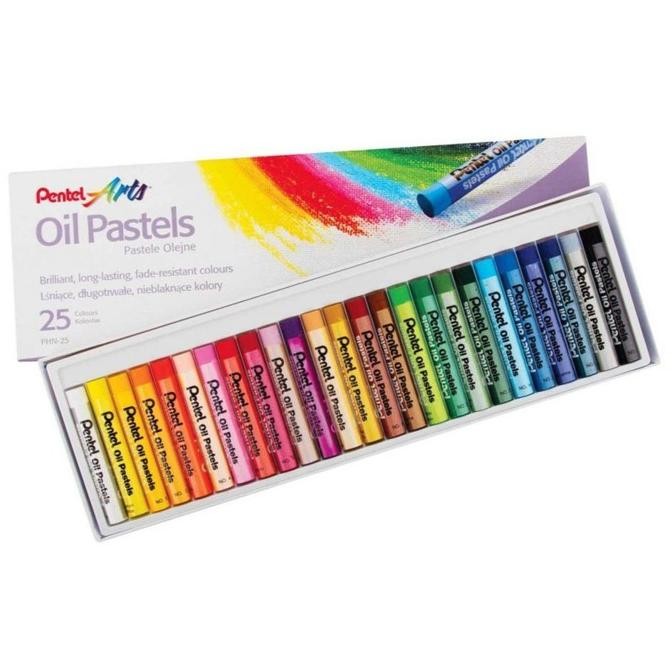 

Crayon Pentel / Oil Pastel 25 Warna Pentel ++ AST