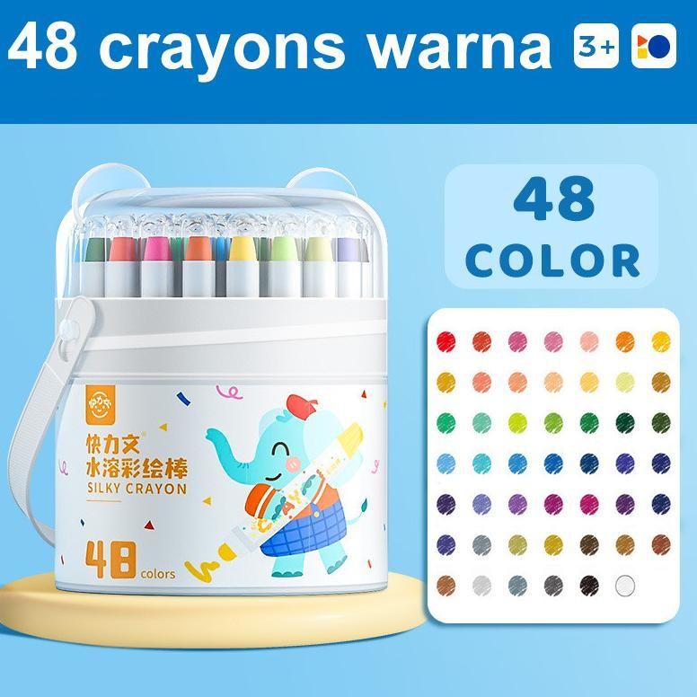 

Crayon Putar Washable 36/48 Color Crayon For Kids Tidak Beracun yang Dapat Dicuci Pastel Minyak AST