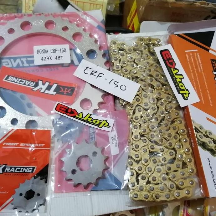 gear SET 428 TK CRF150 CRF 150 SUPERMOTO HONDA RACING GER GIR 428H