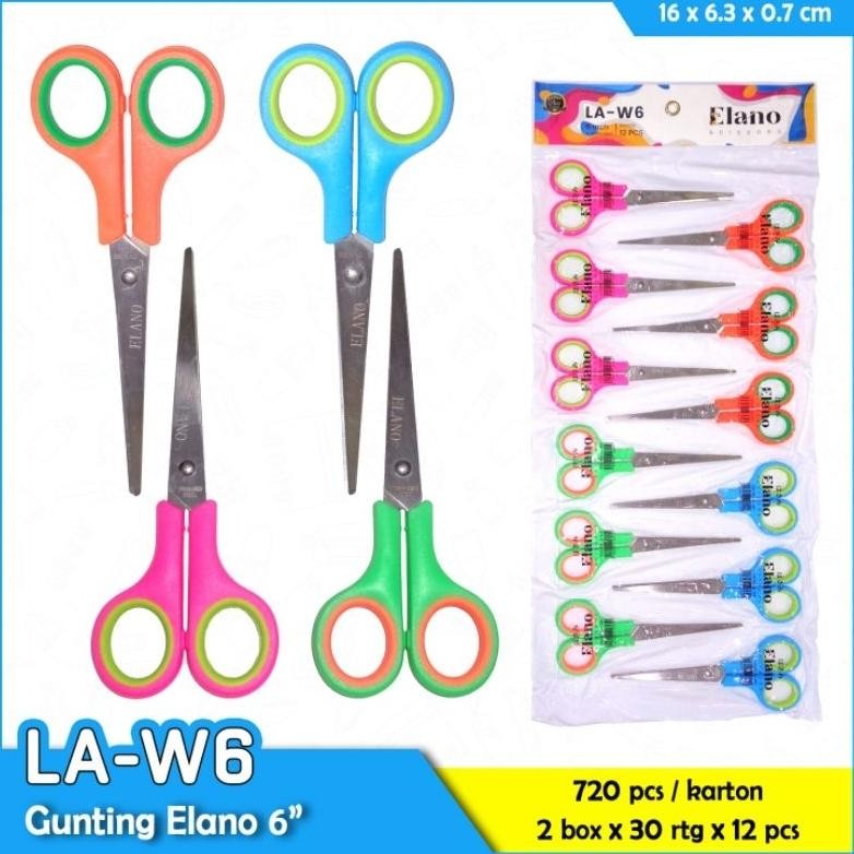 

Gunting Besar Hw 6 panjang 6,5 inch Harga untuk 1 Renceng isi 12 AST