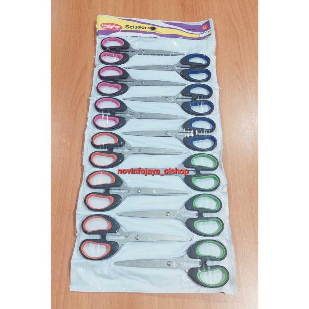 

GUNTING RENCENG GUNTING LADYPOP LHW-965 6,5 INCH 12PCS TERMURAH AST