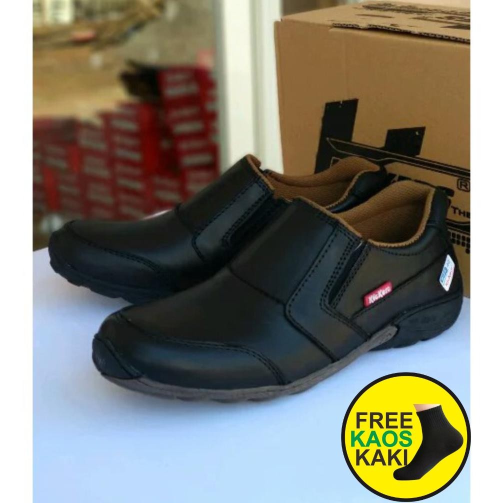 Sepatu Casual Pria Bahan 100% KULIT ASLI Merk Kickers