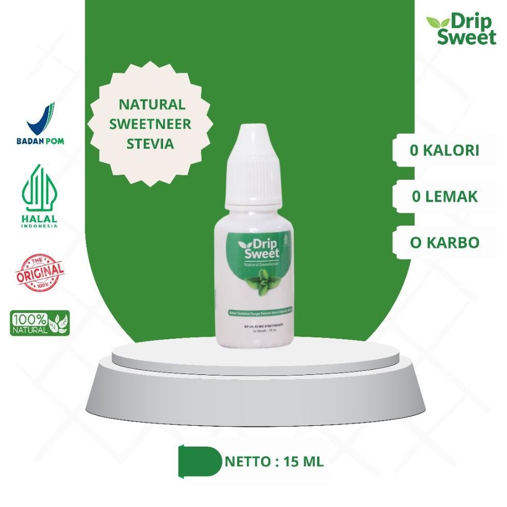 

DripSweet Gula Stevia Pemanis Alami Cair 15ml