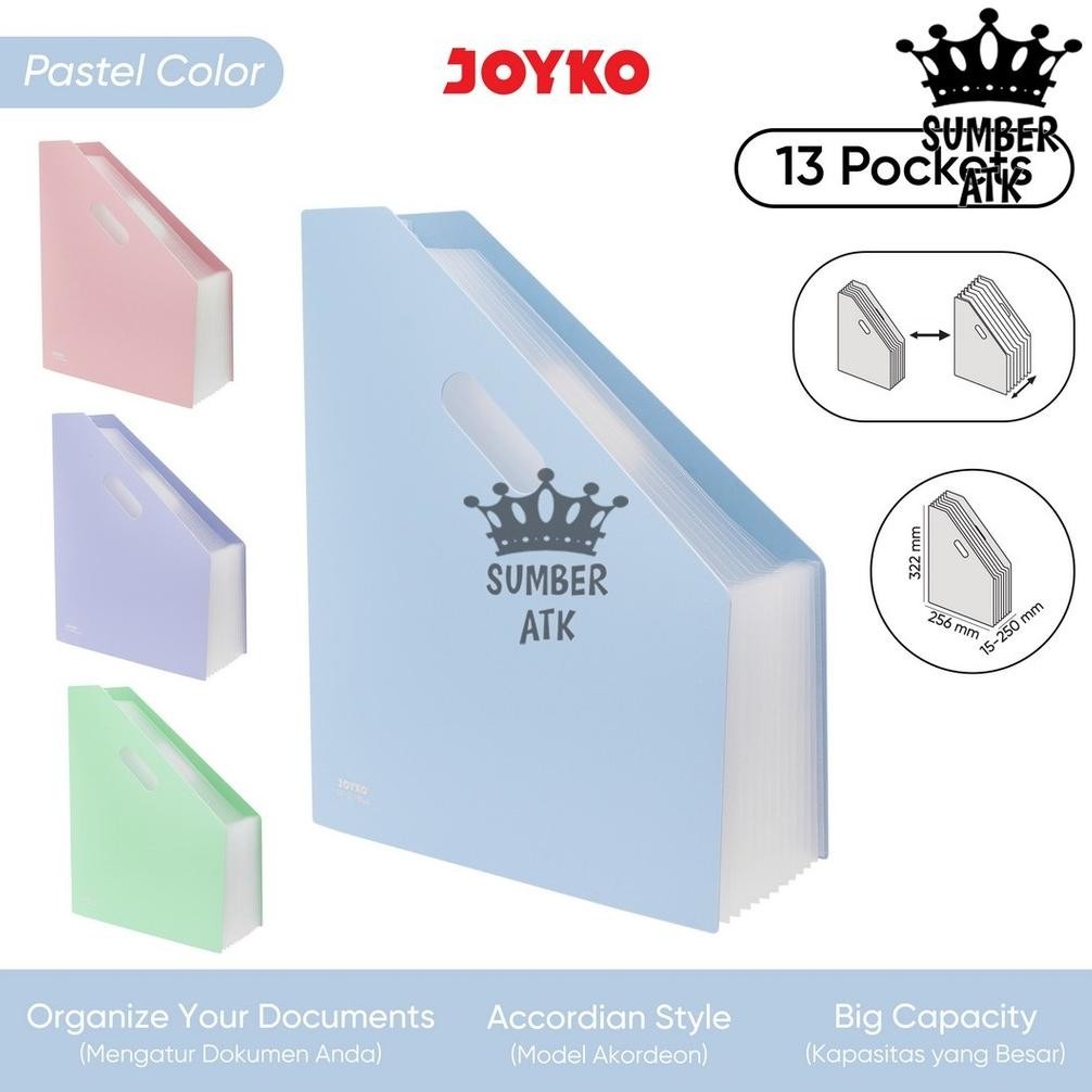 

Expanding File Map Organizer Joyko EF-12 13Pockets AST