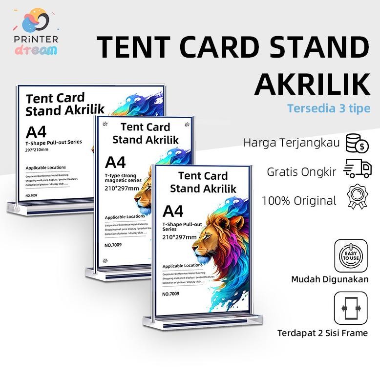 

(COD)Tempat Brosur A4 Magnetik1.5mm / Akrilik Tent Card Portrait - Tipe L Magnetik/Tempat Brosur A4 1.5mm Portrait 2 Sisi / Tent Holder / Tent Card Stand Akrilik AST