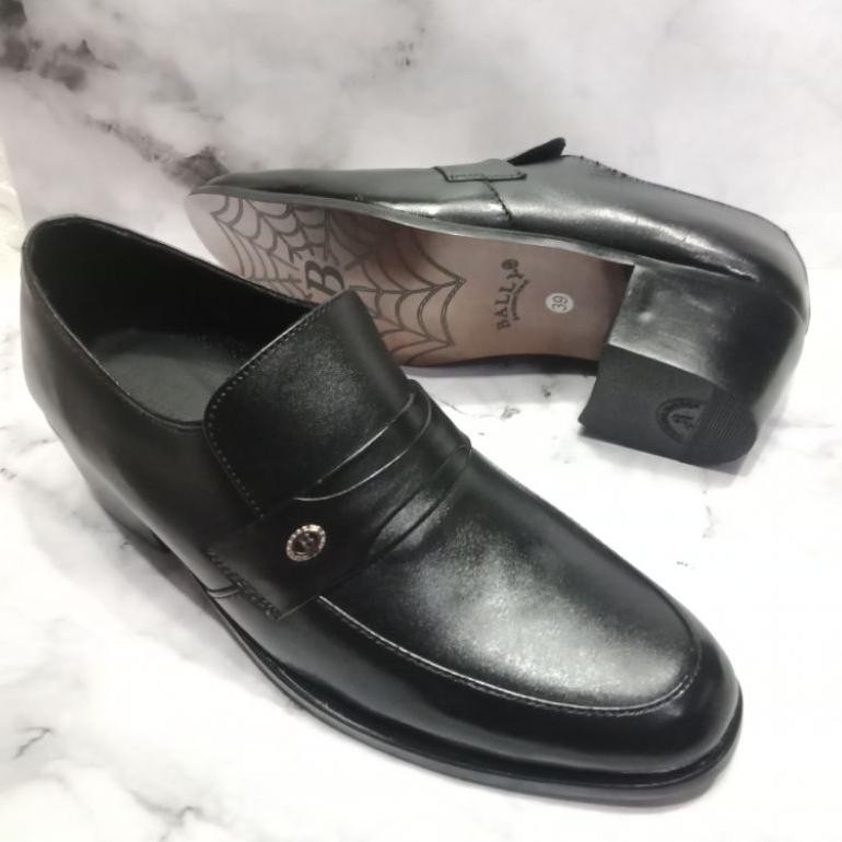 Sepatu Pantofel Hak Tinggi Pria/Kulit Asli/Sepatu Formal Pria