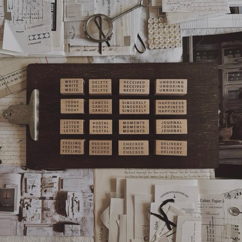 

Penny.fei Rubber Stamp - ROW3 / Type Rain and Snow AST