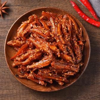 

Fg-7 Halal Ikan Teri Rasa Pedas ,Barbeque, Asam 12Gram Enak Lezat Cemilan/Ikan Kecil