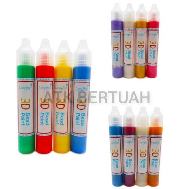 

LANA CRAFT 3D BEAD PAINT TINTA TIMBUL WARNA WARNI 3 DIMENSI AST