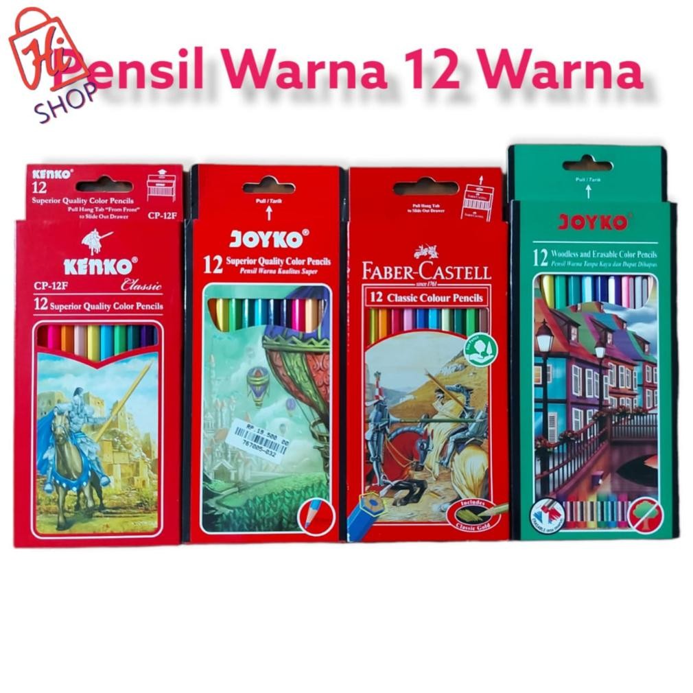 

Back To School Pensil Warna 12 Warna Joyko Kualitas Premium AST