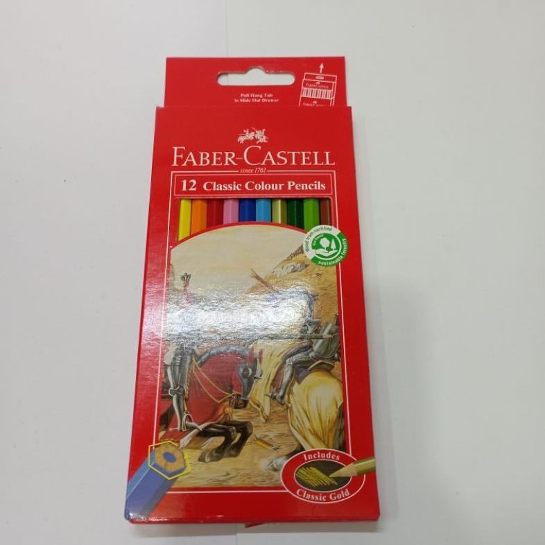 

PENSIL WARNA FABER CASTELL 12 classical colour / pcs AST