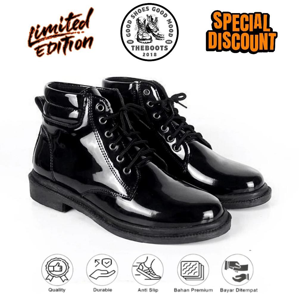 Sepatu Pdh Pria Dinas Tni Polri Sepatu Pria Kulit Asli Sepatu Pdh Pantofel Pria Hitam