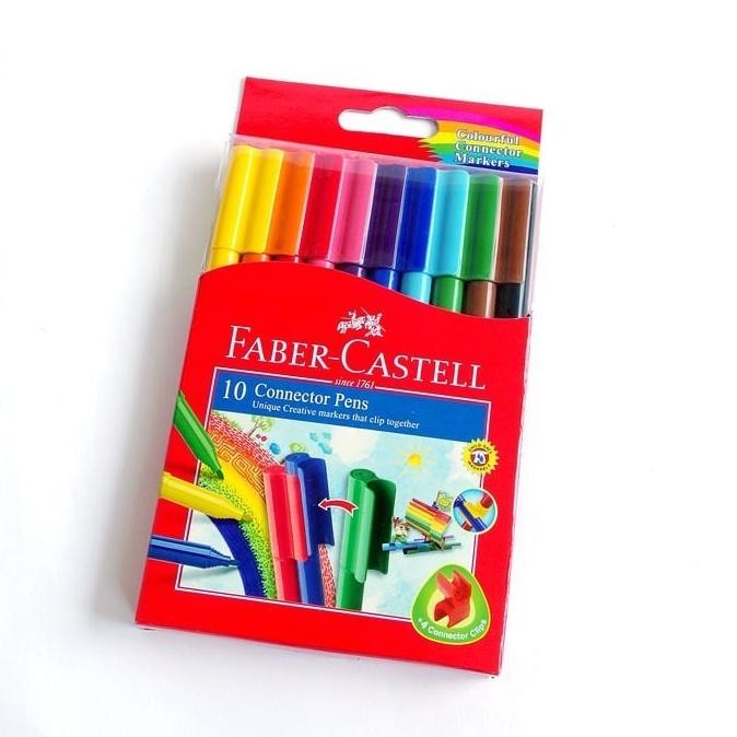 

Connector Pen 10 Warna Faber Castell / Spidol Konektor AST