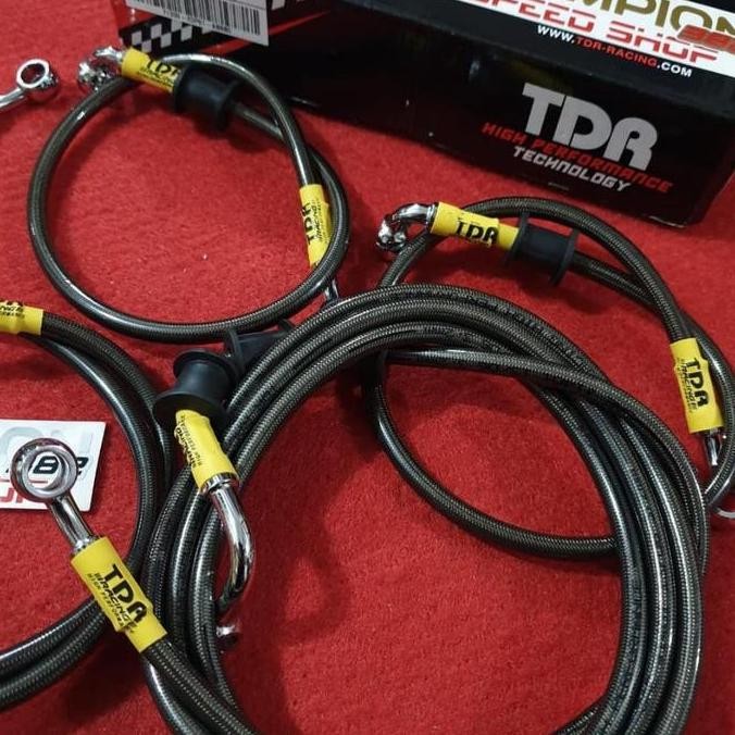 Selang Rem TDR Racing NMAX Old All New NMAX 2020 ABS Black Carbon
