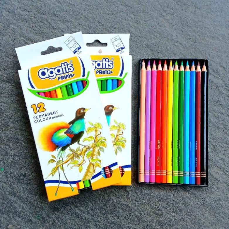 

Pensil Warna Colored Pencils Agatis Prime 12 Warna Panjang ( Set ) [ Original ] AST