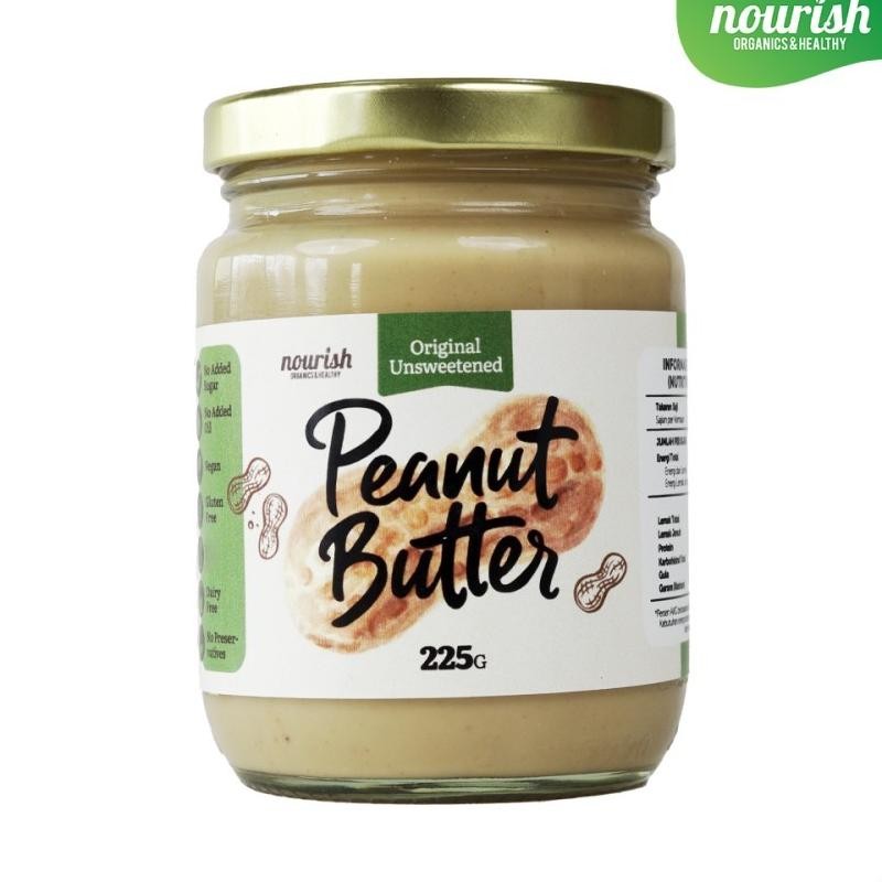

Nourish Unsweetened Peanut Butter 225 Gr
