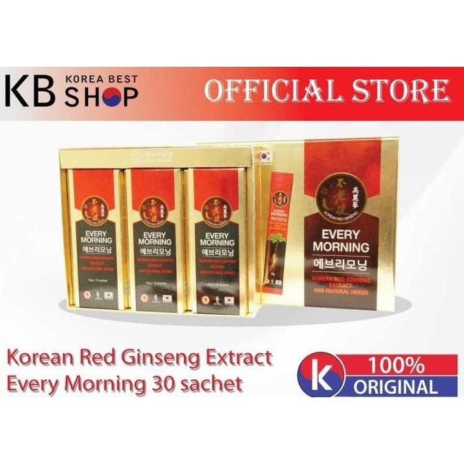 

Ready Siap Kirim!! Korea Red Ginseng (Every Morning 30 Sachets)
