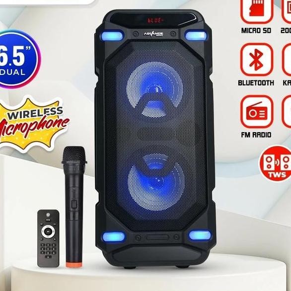 K6D Speaker Bluetooth Hifi Karaoke Wireless Portable Bass Aktif Bonus Mic Wireless