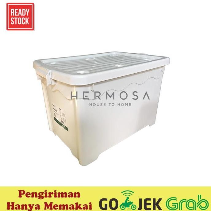 

Terlaris Gessler Box Container 100 Liter Plastik Dengan Roda Kuat Box Serbaguna