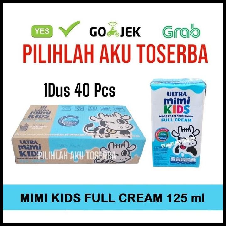 

Terlaris Susu Ultra Mimi Kids (Full Cream) - 125 Ml (1 Dus Isi 40) - Gojek/Grab Good Quality
