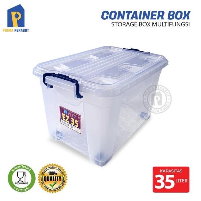 

Terlaris Storage Box Multifungsi Box Container 35 L Transparan