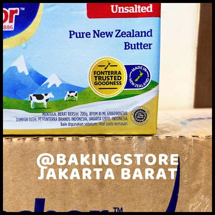 

Terlaris Anchor Unsalted Butter 200Gr | Pure New Zealand | Mentega Tawar Good Quality