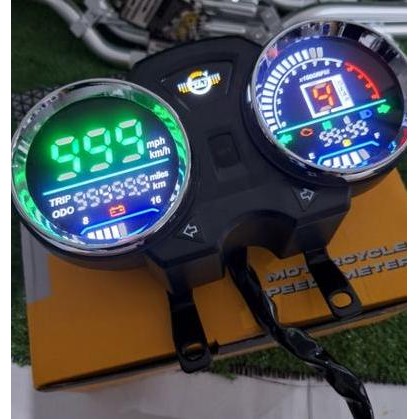 Variasi Motor Custom Spidometer Speedometer LED Dital Rx King 2Tak