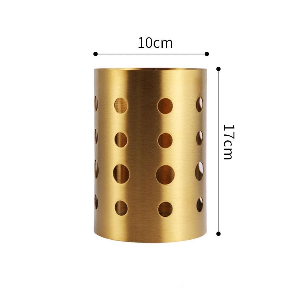 Bakindo Tempat Sendok Garpu Stainless Steel Gold / Chopstick Holder Gold / Holder Stainless Steel Go
