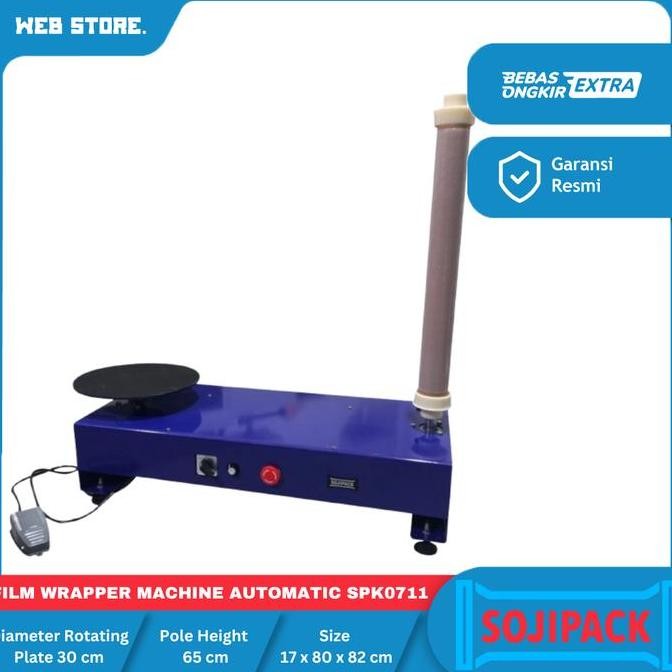 

Terlaris Film Wrapper Machine Automatic Mesin Pembungkus Film SPK0711 SOJIPACK SALE