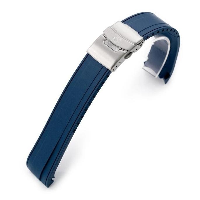 Tersedia 22mm Strap-X Pro Rubber Strap BlRU Jam SEIKO 5 SRPD GMT SSK003