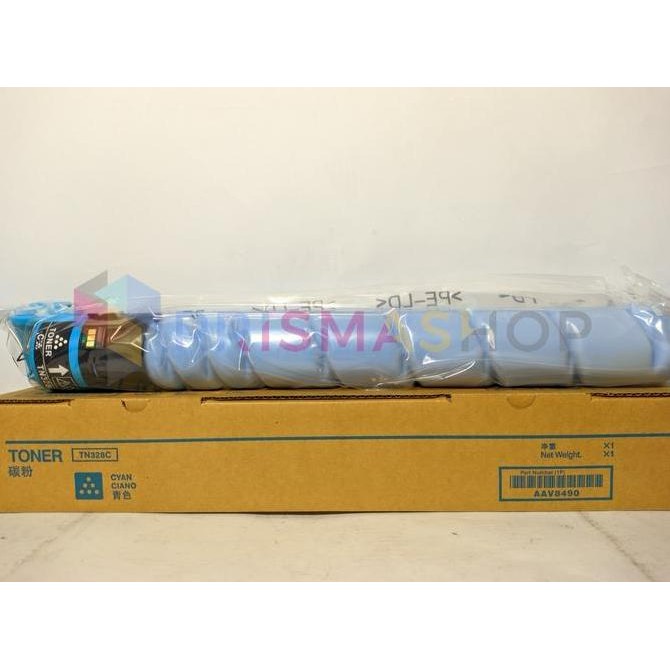 Toner Compatible Tn328 Alternatif For Cartridge Konica Minolta Bizhub C250 C300 C350  Cyan New Stok