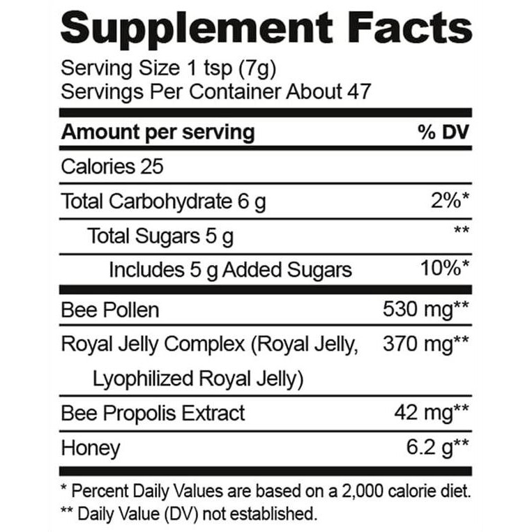 

Beekeeper'S Naturals B.Powered Royal Jelly Honey Propolis Bee Pollen