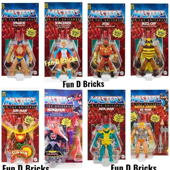 Masters Of The Universe Fisto Faker Ninjor Tri-Klops Webstor Stinkor