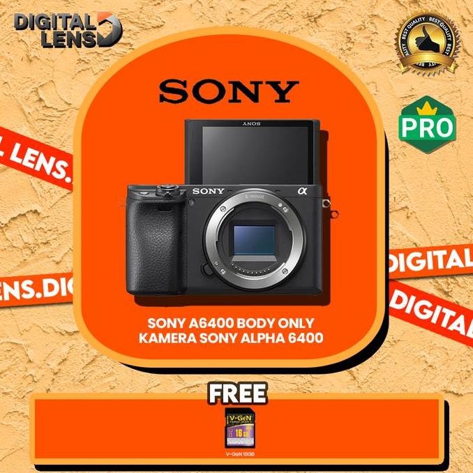 Tersedia SONY a6400 BODY ONLY - KAMERA SONY ALPHA 6400