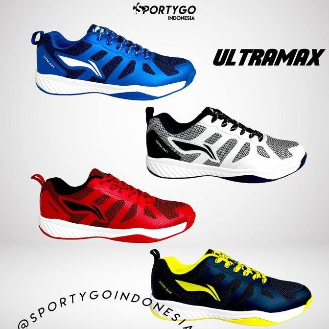 Sepatu Badminton Lining Ultra Max Original / Ultramax Sepatu Anak
