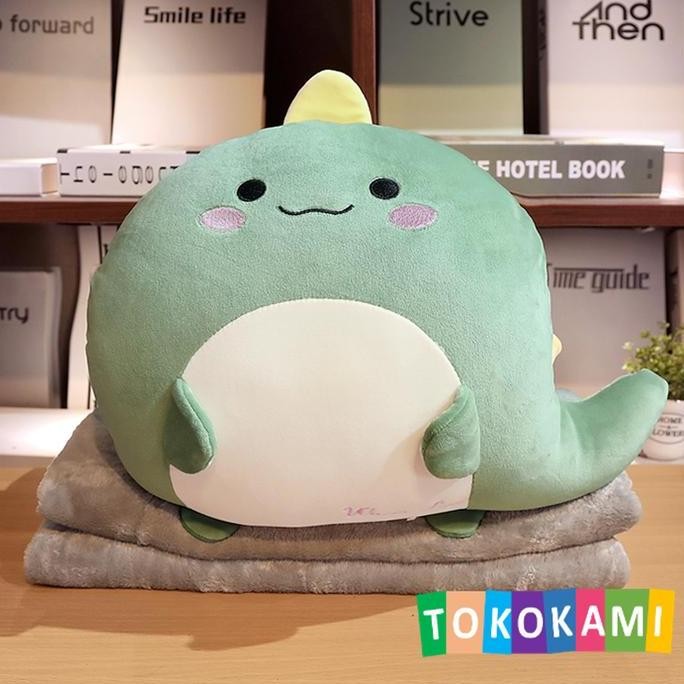 Boneka Balmut Bantal Selimut Karakter Dino