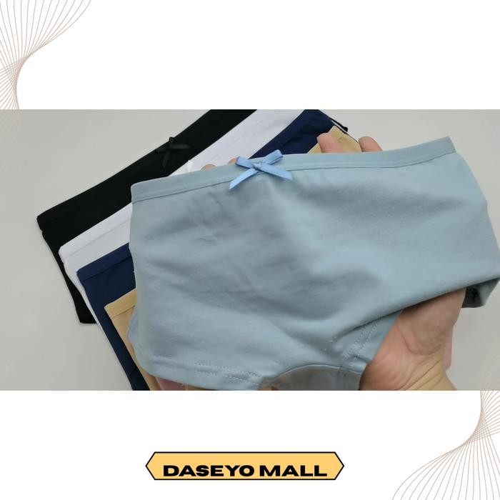 CD WANITA 89687 SF2 - MODEL BRIEF SEMI BOXER BAHAN KATUN DENGAN RENDA EKSLUSIF