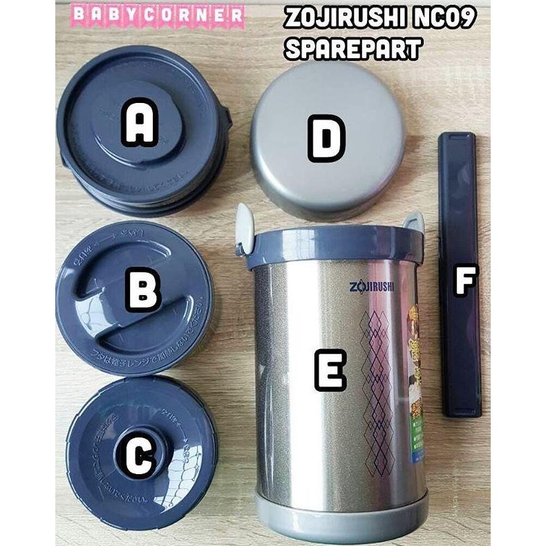Sparepart Aksesoris Zojirushi Lunchbox Nc09