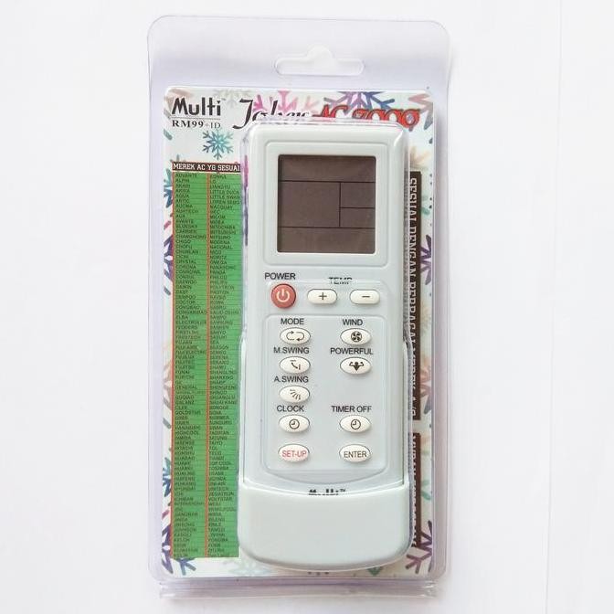 Remot/Remote Ac Advante/Akari/Akira/Aqua/Artic/Auhtech Multi/Universal