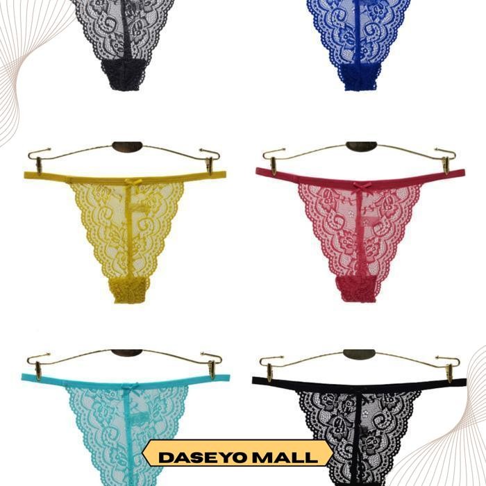 GS 87453 IK2 - CELANA G STRING LACE TRANSPARANT EKSLUSIF