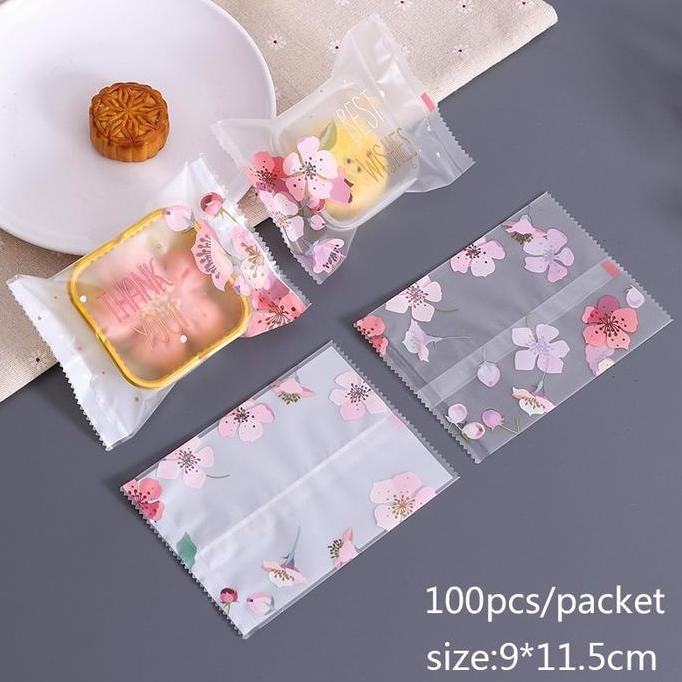 

Plastik Kue Cookies Nastar Motif Bunga | Packaging Sealing Bag Snack