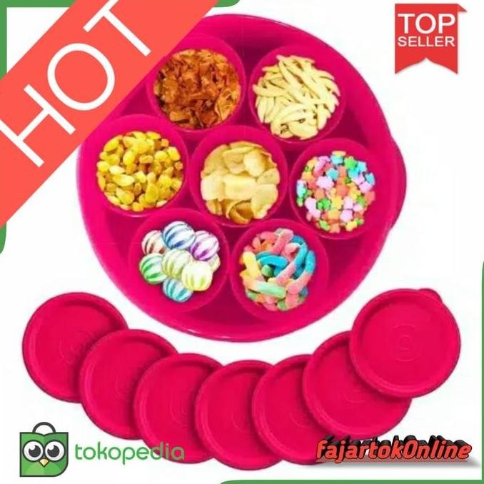 Tupperware Tempat Makanan Praktis 1 Set Murah Calista Oedo Bulat 8Pcs