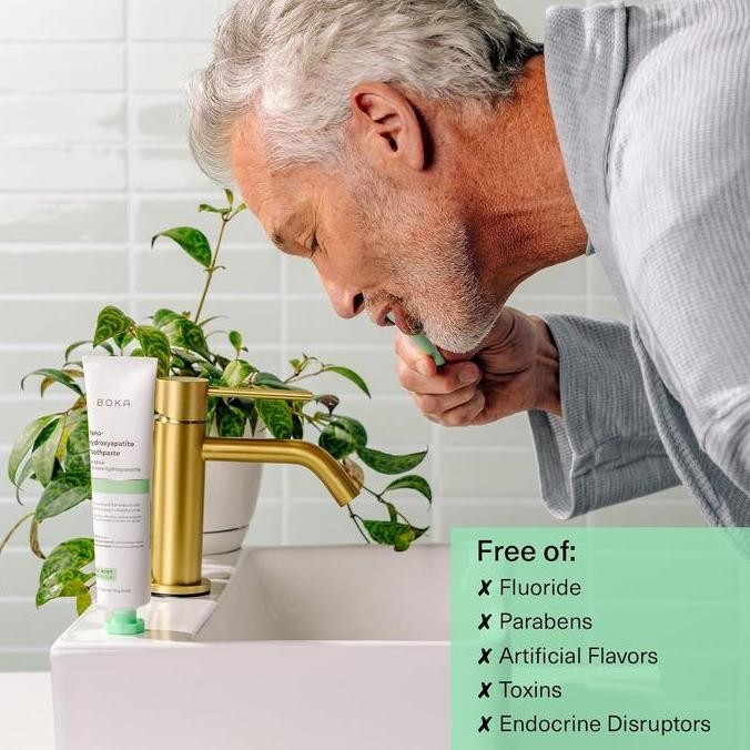 Boka Fluoride Free Toothpaste Nano Hydroxyapatite Remineralizing Sens
